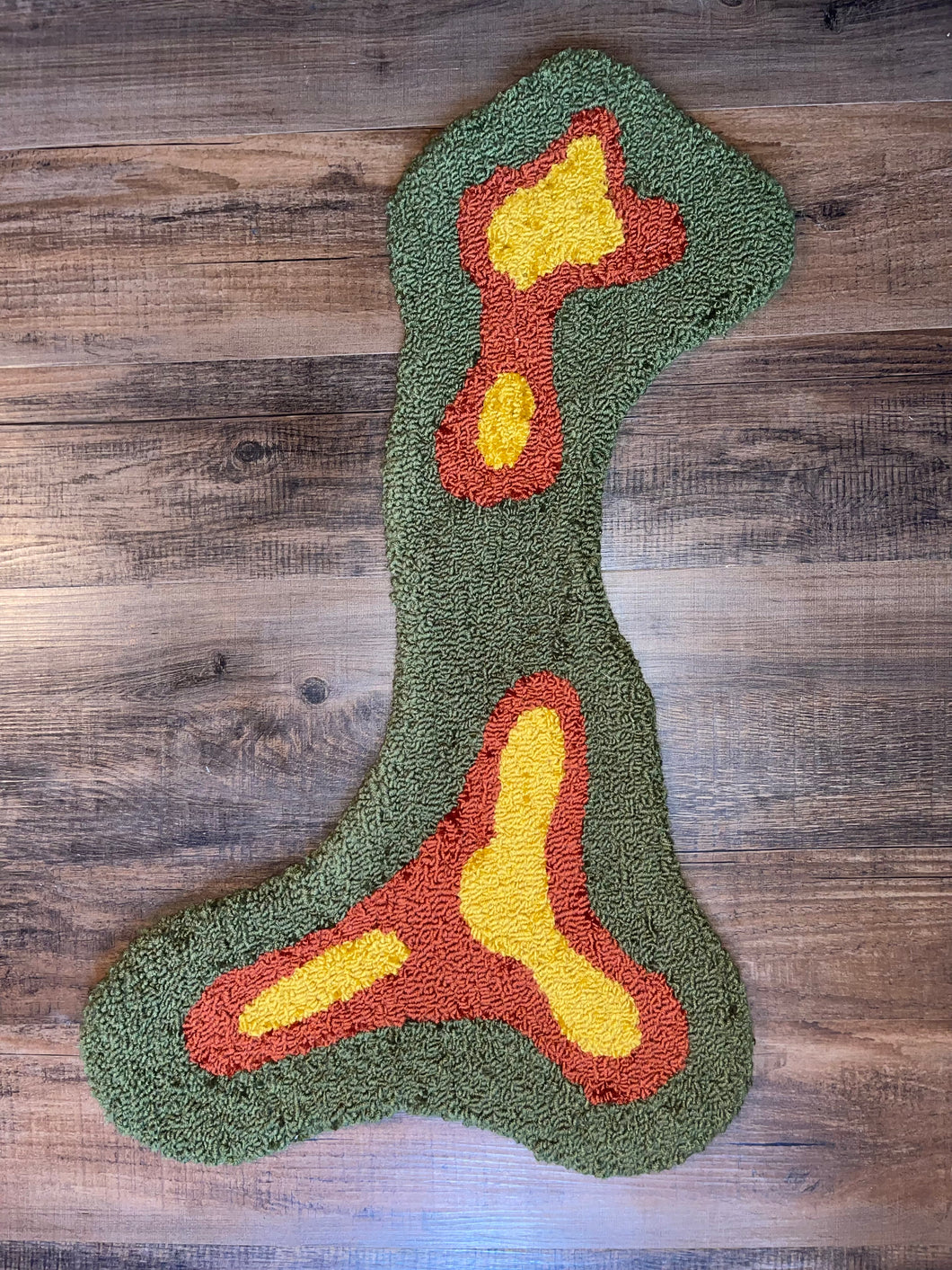 Small mid century modern rug